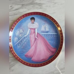1990 Danbury Mint "Enchanted Evening" Barbie collector plate.